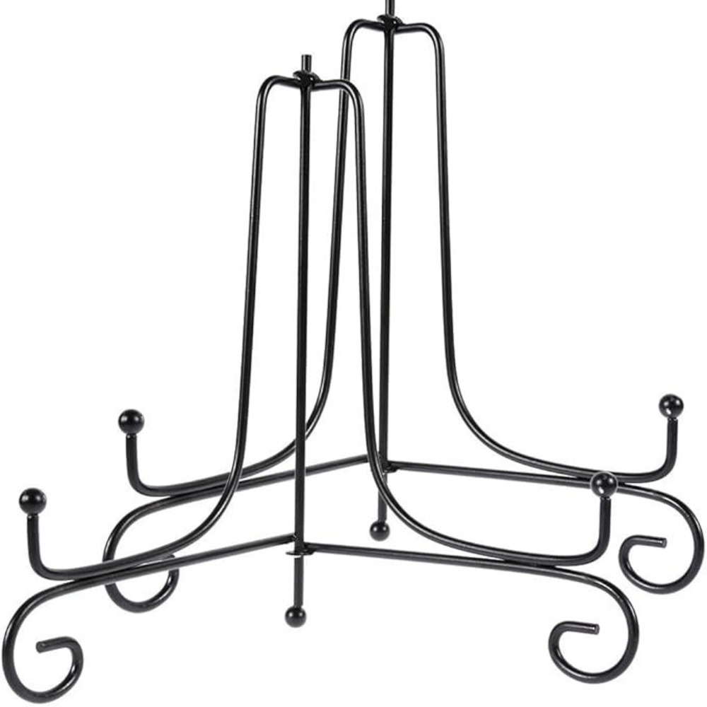 New‎ 8.5" Black Iron Display Stand, Easel Display Holds Plates Books